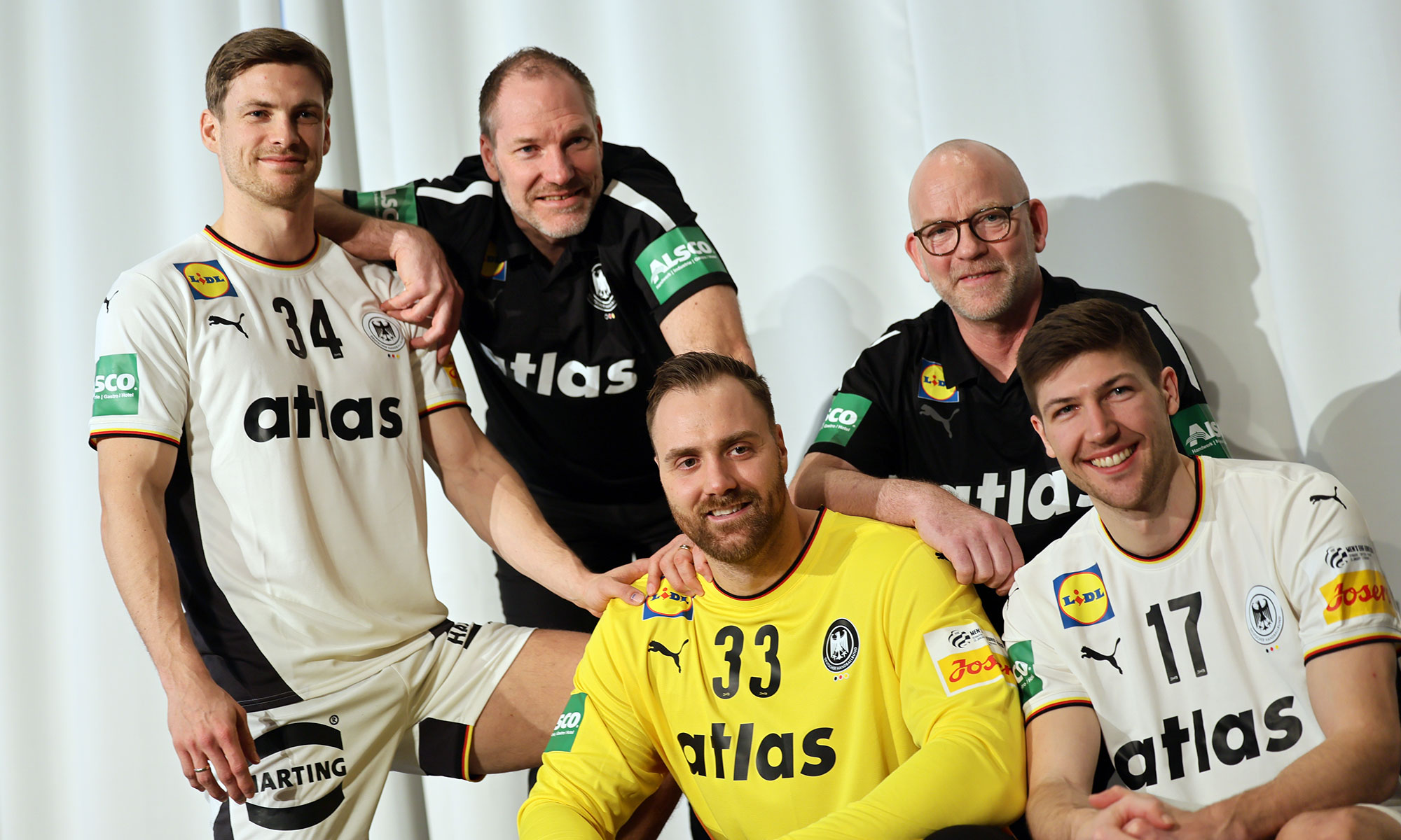 DHB-Männer beim Fototermin in Hannover