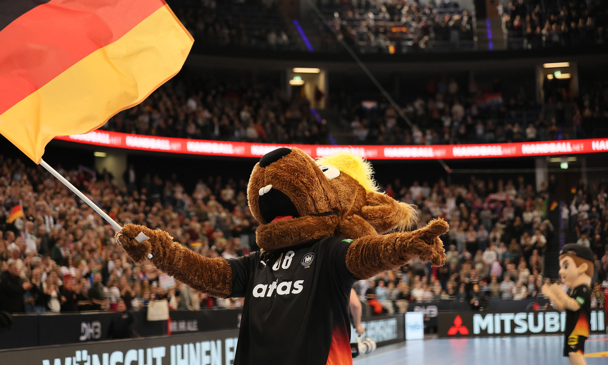 DHB-Maskottchen in Hannover